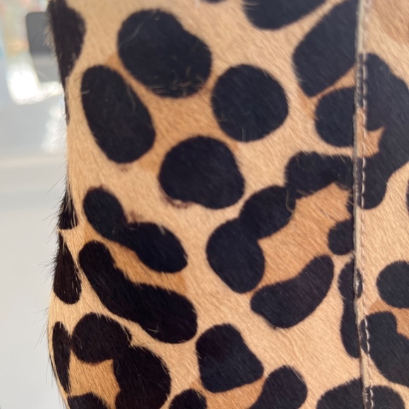 Ankle boots real fur calf hair léopard print - Picture 10 of 11